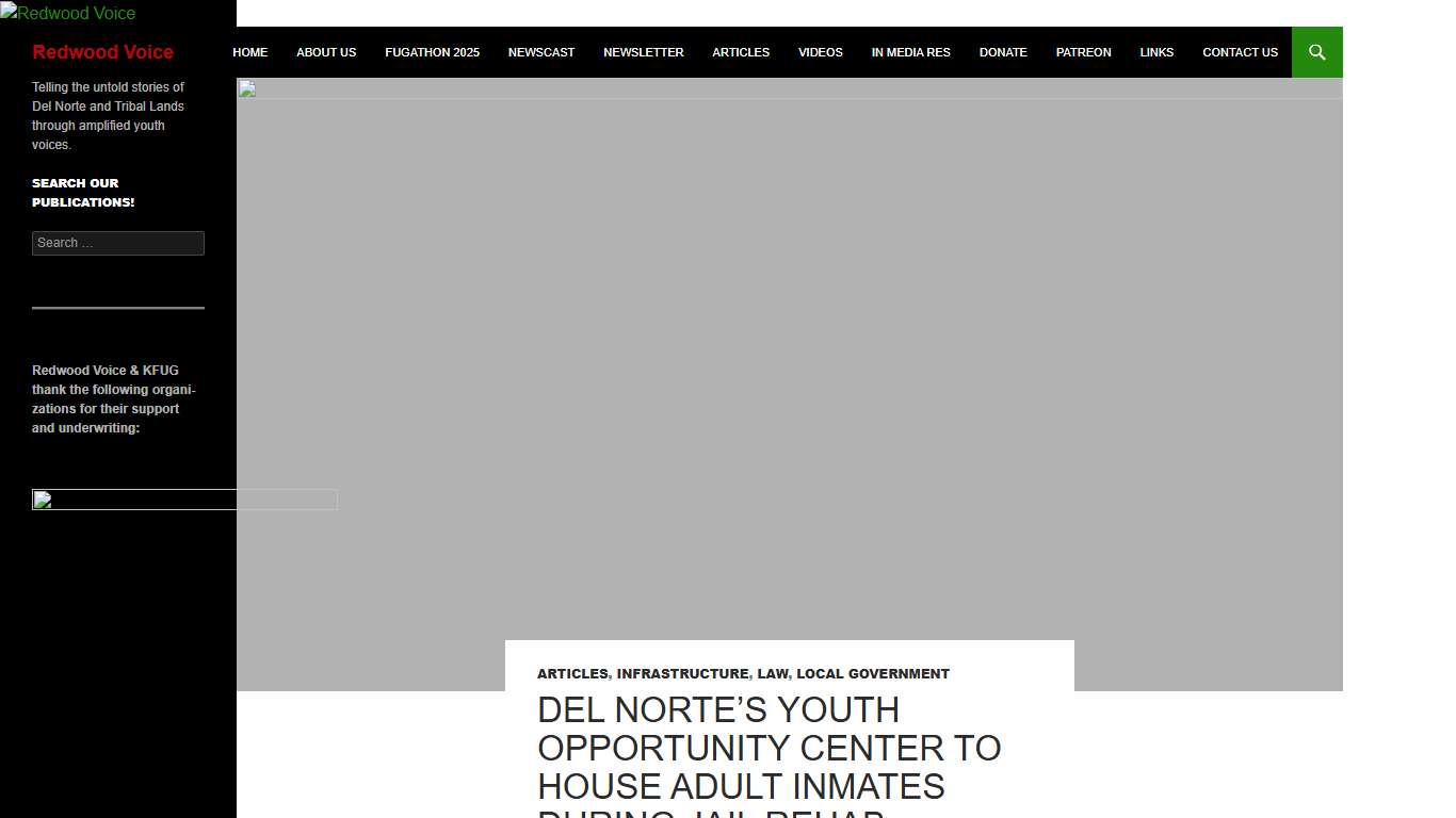 Del Norte's Youth Opportunity Center To House Adult Inmates During Jail Rehab Project Next Spring - Redwood Voice